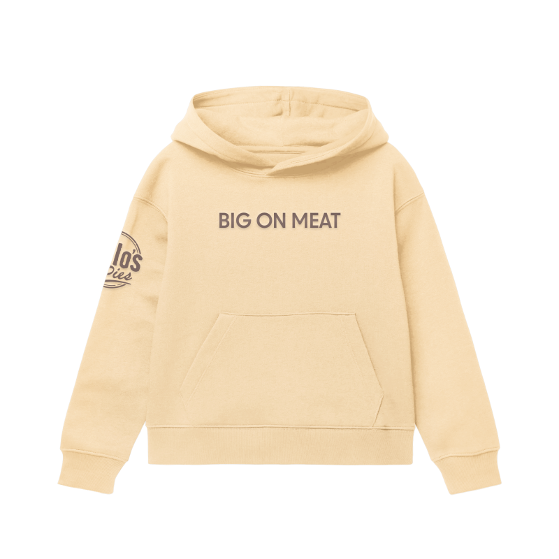 Beige BIG ON MEAT Hoodie